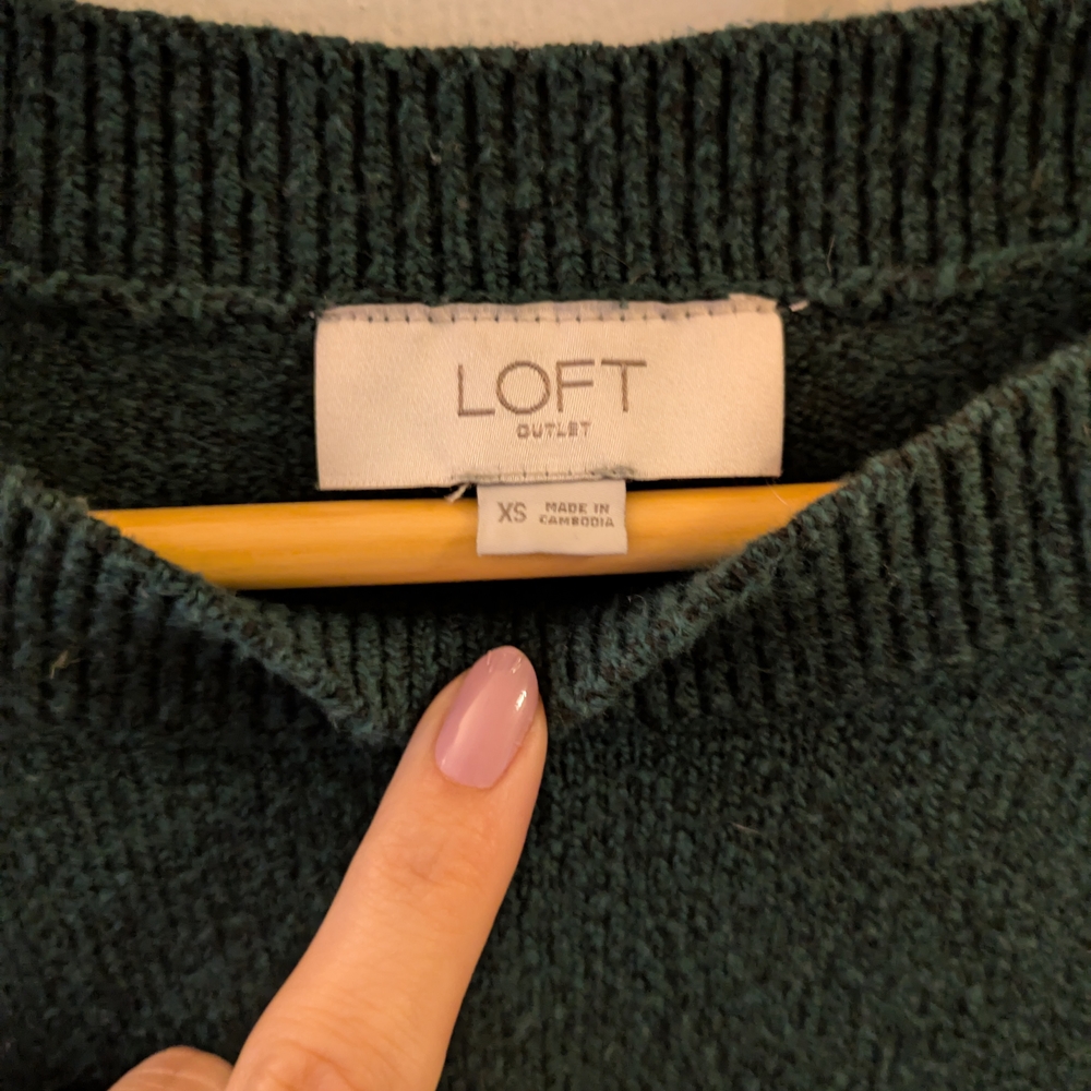 LOFT Outlet Green Sweater